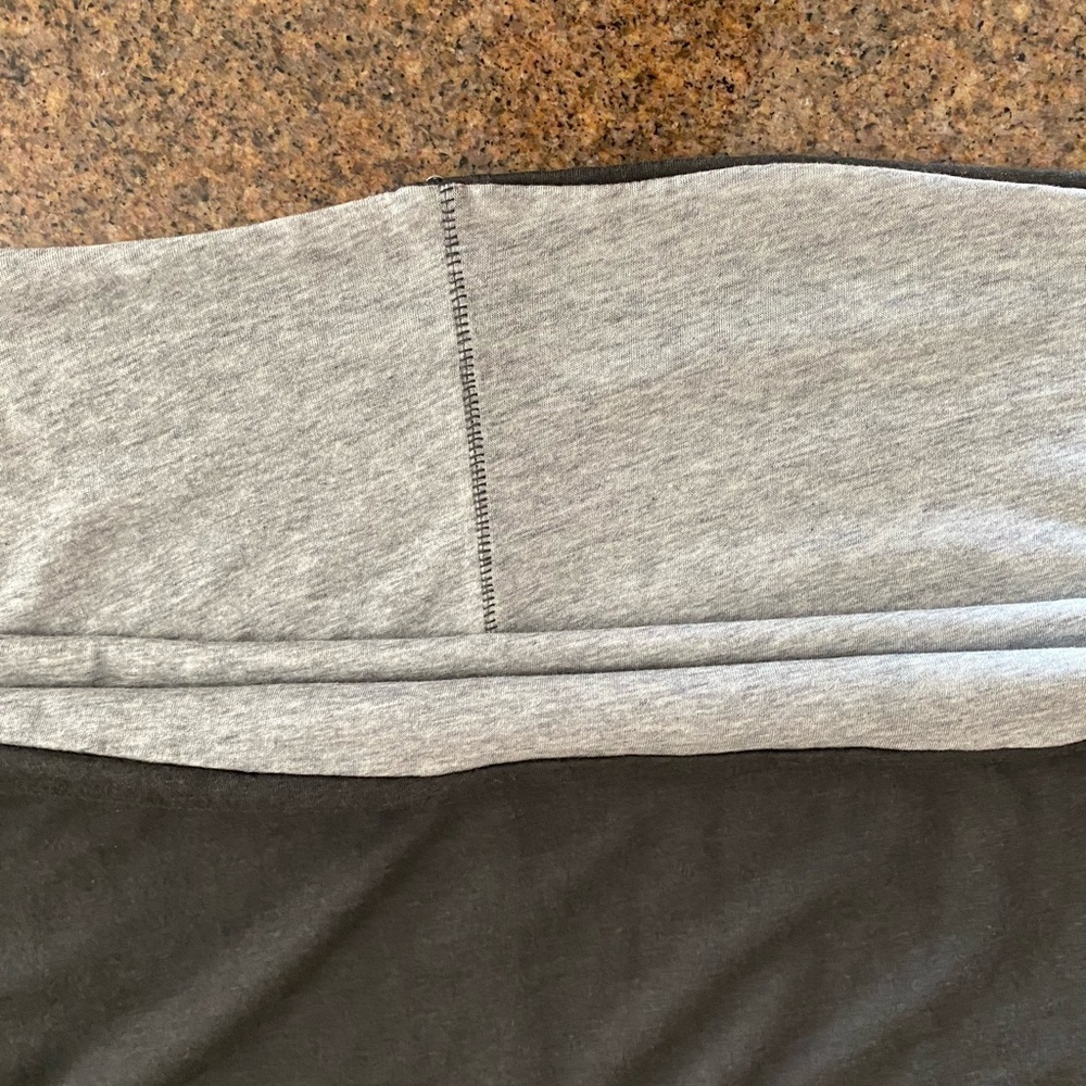 rag and bone Black/Heather Grey Reverse LS Shirt - Picture 4 of 8